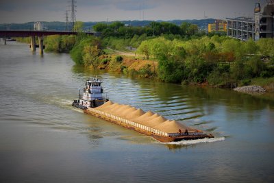 Barge on the Cumberland River