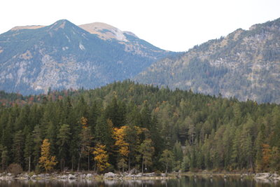 Looking towards the Alps from the Eibsee Pavilion