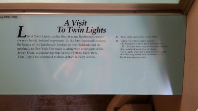 A Visit to Twin Lights Sign