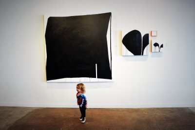 Our granddaughter at the Long View Gallery