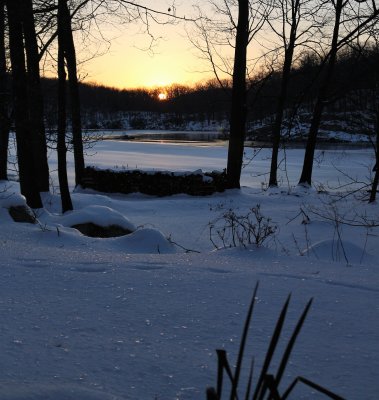 Sunset over Johnson's Lake