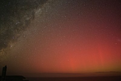 Milky Way and Aurora Australis