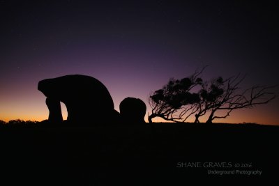 Murphy's Haystacks, inselberg rock formations