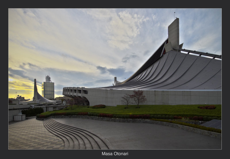 Olympic Arena in Tokyo Japan, designed in 1960 and built in 1964, architect : Kenzo Tange