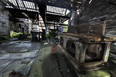 41. Slate Mine Cutting Bench North Wales