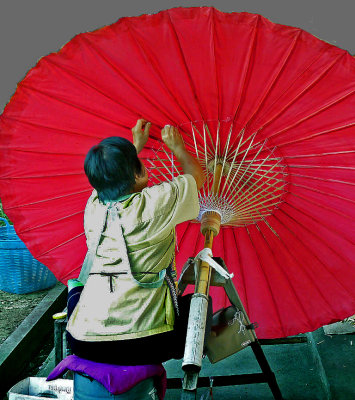Red Paper Umbrella
