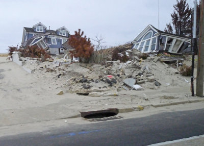 DAMAGED HOMES NEAR ALLENTOWN, NJ  -  ON THE JERSEY SHORE