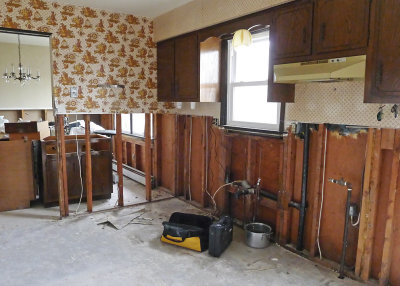 THE TORN OUT KITCHEN