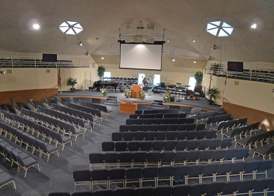 THE MAIN SANCTUARY OF THE GRACE TABERNACLE BIBLE CHURCH