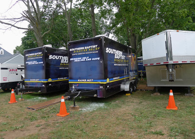 MULTIPLE, BRAND NEW SHOWER TRAILERS WERE ON SITE FOR OUR USE