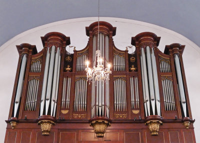 THIS MAGNIFICENT ORGAN IN ST. PAUL'S CHURCH WAS DAMAGED BY SMOKE AND DUST ON 9/11, BUT IS NOW FULLY RESTORED