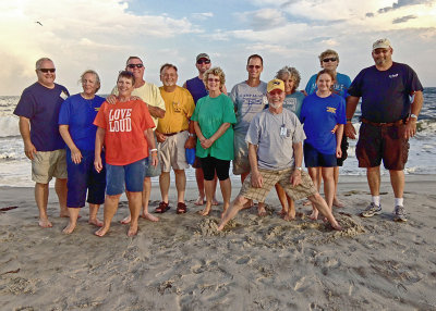 OUR DISASTER RECOVERY/RELIEF TEAM  -  VISITING A LONG ISLAND, NEW YORK BEACH