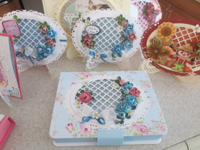 fancy lattice cards and box