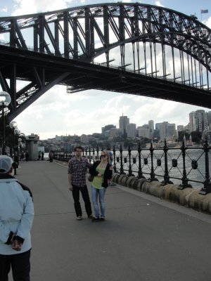 Matt & Katelyn at Sydney Harbor Bridge