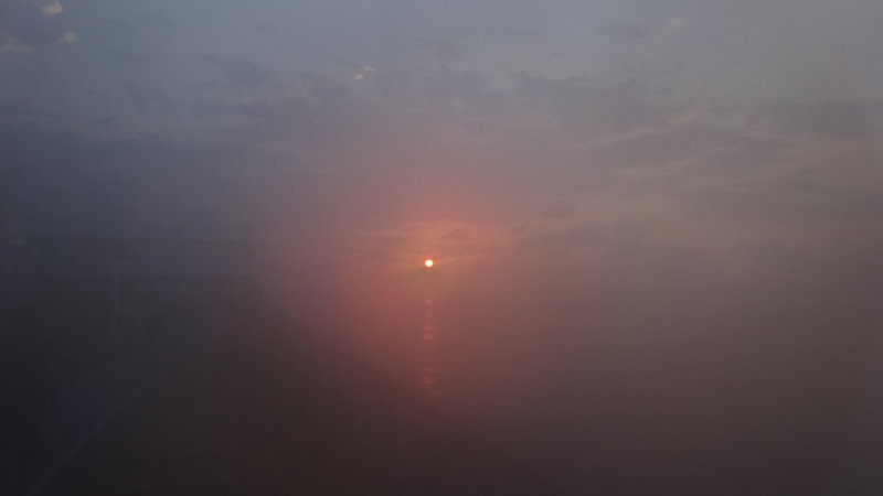 Sunset at sea