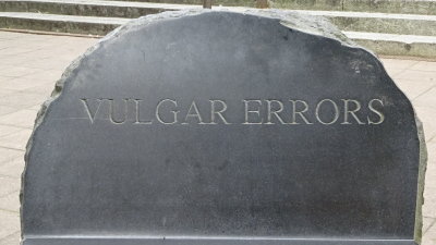 Very vulgar errors
