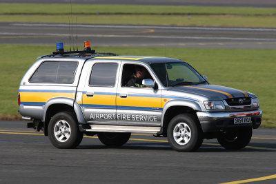 Toyota Hilux at Prestwick Airport.