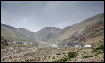 Yak herders camped at Numala base camp