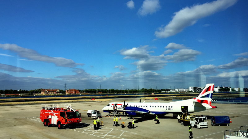 Saab 2000 at LCY