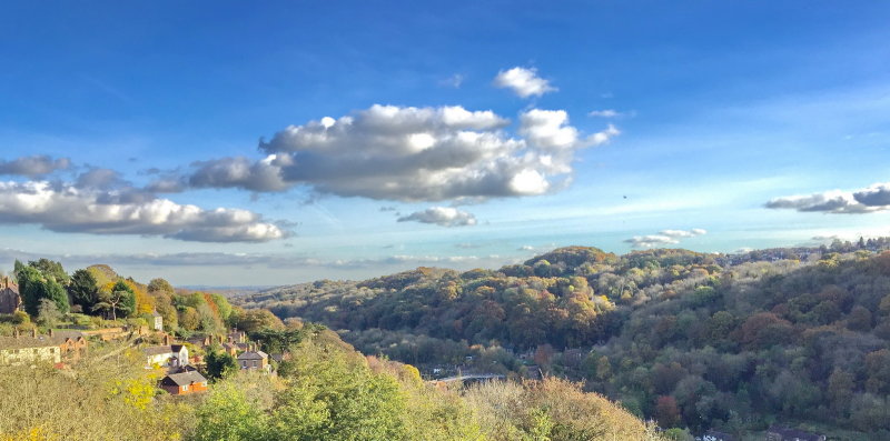 View of the Iron Bridge from the Rotunda viewpoint