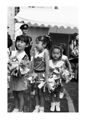 Cherry blossom cheerleaders