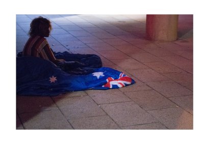 Australian flag sleeping bag