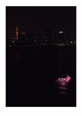 Tokyo Tower and pleasure boat