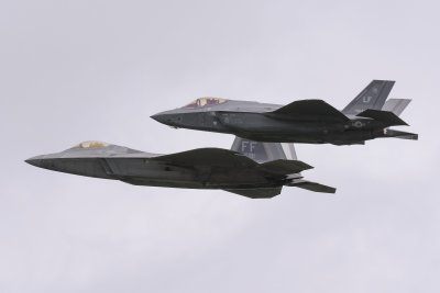 Lockheed Martin F-22A Raptor and F-35 Lightning