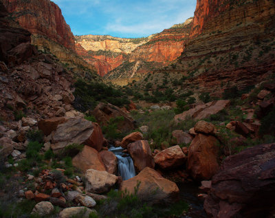 Waterfall on bright Angel Creek