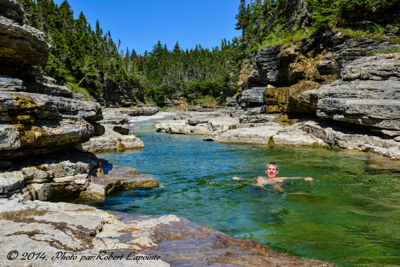 Baignade au canyon Chicotte