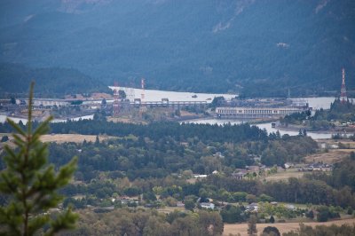 all pictures of the Dam were taken from different spots on the trail to the top of the Rock