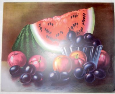 1867 Watermelon and Plums 