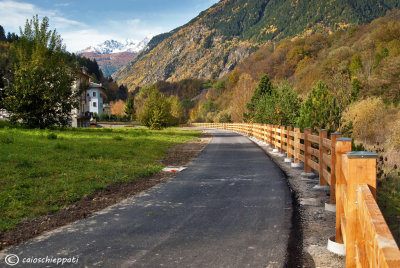 La nuova pista ciclabile