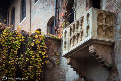 Il balcone di Giulietta(e Romeo),Verona.