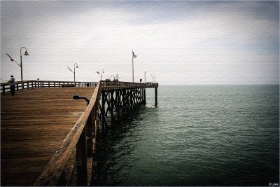 Peaceful Day On The Pier