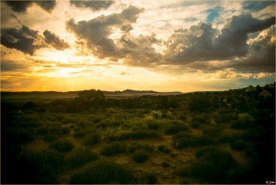 Desert Sunset Reflections