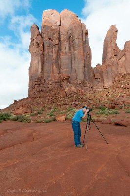 Photographer in Monument Valley