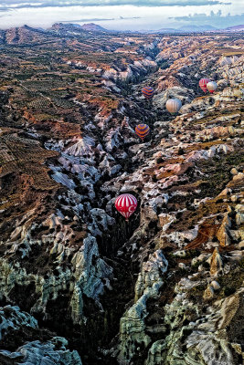 Hot Air Balloons Over Cappadocia