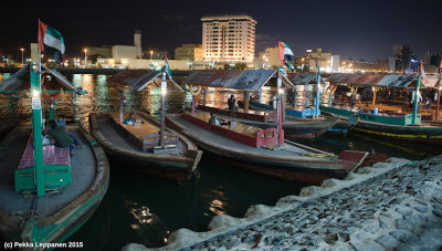 Dhows at night