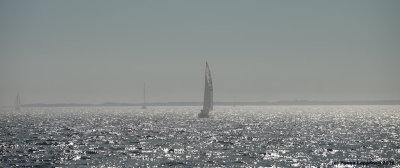 Boats in mist