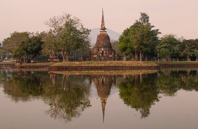 Stupa and reflection
