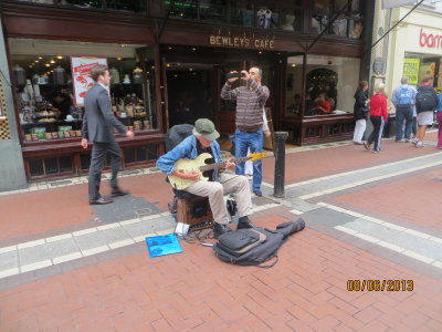 Buskers on Grafton St