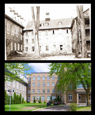 Cour intrieure du collge de LAssomption vue de la rue Sainte-Anne