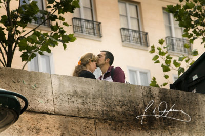 Amoureux vues du quai de la seine