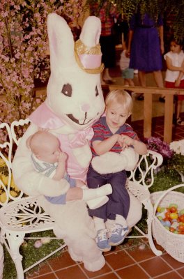 1984 - A visit with the Easter Bunny