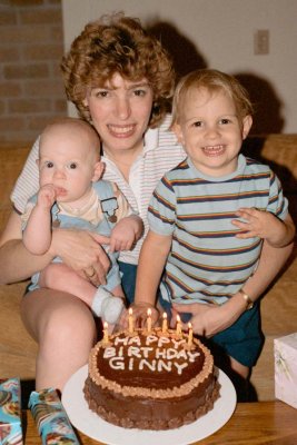 1984-Ginny's Birthday with Robert and Richard