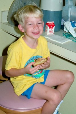 1992 - Sweet rolls for breakfast at Disney World