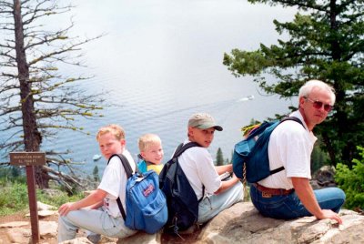 1995 - At Inspiration Point in Grand Teton National Park