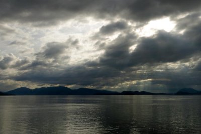 Cool clouds and sun at Wrangell