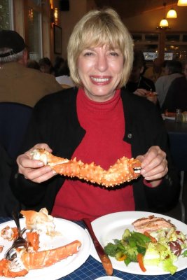 Ginny loves king crab